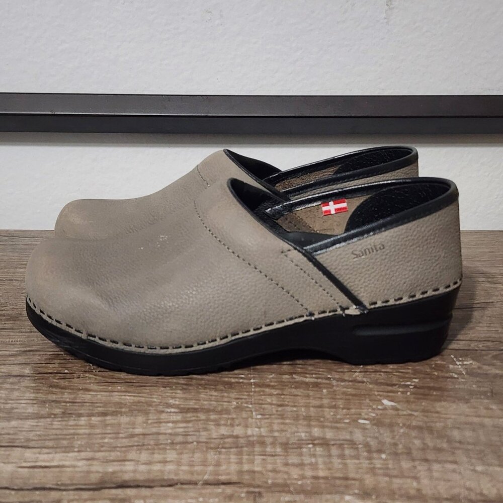 Sanita Gray Mules & Clogs